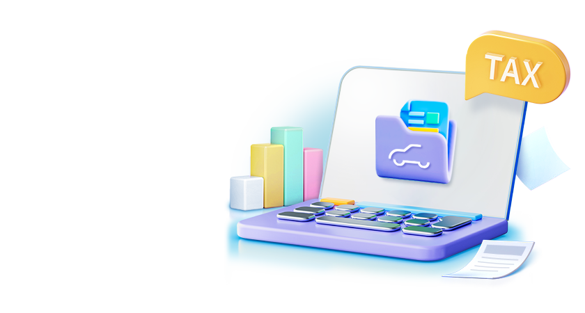 컴퓨터, 서류, TAX모양