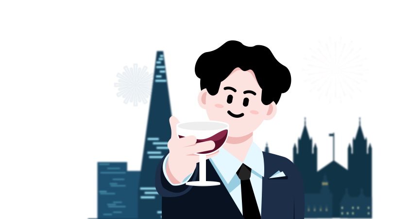 박대리가 건배하는 모습